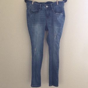 Size 12 petite distressed super skinny jeans